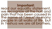 read our equality statement. we recognize all the hurt and pain that has been caused in the name of Jesus to slaves, LGBT individuals, and many others from all walks of life.